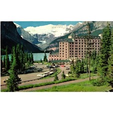 Vintage Chateau Lake Louise Postcard Banff National Park Victoria Glacier Canada picture