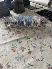 Vintage London Scenes Set of Six Shot Glasses London Landmarks Souvenir picture