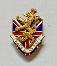 WWII Cartier 1941 US British War Relief Society Pin Brooch BWRS - WW2 picture