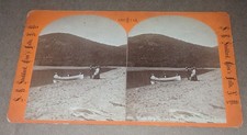 Stoddard Stereoview Lake George New York Sabbath Day Point West Beach picture