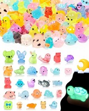 100PCS Luminous Mini Resin Animals, 50 Styles Mini Resin Figures picture
