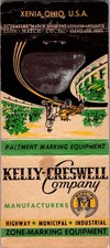 Kelly-Creswell Co Zone-Marking Equipment Xenia OH Vintage Matchbook Cover TMM5-6 picture