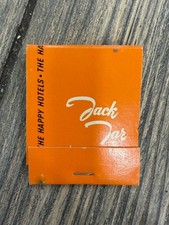 Jack Tar Hotels Vintage Orange Script Standard Size Matchbook picture