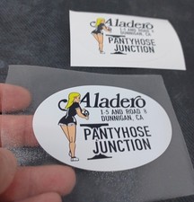 peterbilt kenworth aladero pantyhose junction dunnigan ca truck stop decals x 2 picture