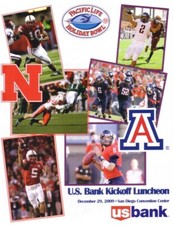 2009 Holiday Bowl Luncheon program Nebraska 33 Arizona 0 Ndamukong Suh last game picture