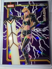 2026 Topps Chrome Marvel Magik Purple Storm Refractor 01/75 Alpha picture