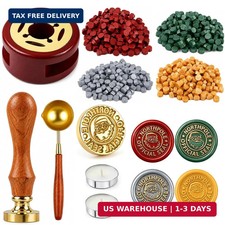 Christmas Wax Seal Kit with Santa Claus Sealing Stamp picture