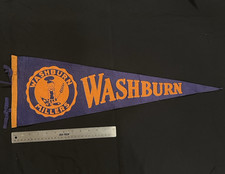 Vintage Felt Pennant - Washburn Millers picture