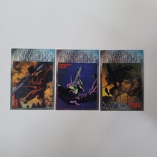 Vintage Evangelion Carddass Masters CH Character File 3pc Lot USED picture