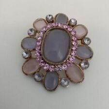 Opaque Crystal Rhinestone Pendant Brooch Pin picture