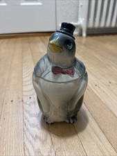 Vintage Nasco Pacific Japan Penguin Cookie Jar Canister Hand Painted 10” -A picture