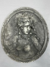 Vintage Henryk Winograd Repoussé Plaque Primavera High Relief Art Nouveau Rare picture