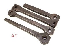primitive IRON BLACKSMITH NAIL BOLT HEADER TOOLS picture