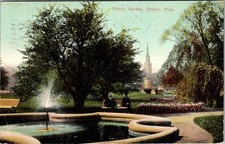 1907 Postmark, Cambridge Station (rr) , The Public Garden, Boston, Mass., 2181 picture