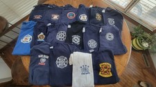 Lot of 16 Fire Dept T Shirts From Various States picture