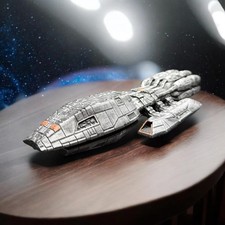 Battlestar Galactica Mercury Class Battlestar Model Painted 10” 3D Printed picture