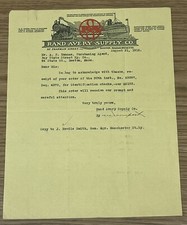1915 Rand Avery Supply Co Letter Letterhead Boston Massachusetts Railroad Ships picture