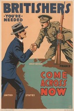 🇬🇧 Britisher Recruitment Poster (1914) - 24x36” Print - Premium Matte Paper picture