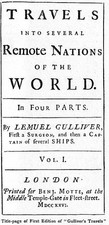 London England Title page from first edition fo Jonathan Swift's T- Old Photo picture