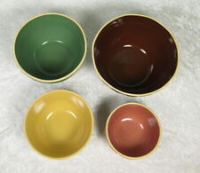 Set of 4 Gooseberry Pottery Patch Mixing Bowls picture