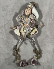 Wayne Kleski Jester/Clown doll, large, 37 inches, Mauve/Lilac color picture
