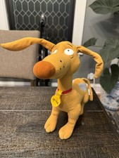 Vintage 2000 Rugrats Spike Dog Plush 12” Posable Stuffed Toy Nickelodeon Viacom picture