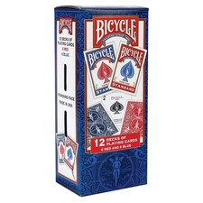 Bicycle Playing Cards 12 Decks Standard Face 6 Red 6 Blue Poker Pack picture