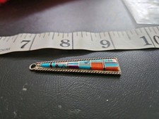 Antique Zuni Multi Stone Pendant picture