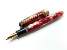 Japanese vintage celluloid small fountain pen unused 10 cm picture