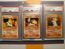 2000 Typhlosion Quilava Cyndaquil PSA 10 Premium File 155 156 157 Pokemon Neo  picture