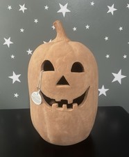 Pottery Barn Terracotta Jack O' Lantern Luminary X Large Pumpkin Decǒr NEW picture