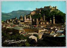 Postcard C 484, Salzburg, Austria, is known as the City of Festivals picture