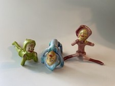 Millesan Drews Pixie Potters Elf Set Of 3 Backbend Laying Down Sitting VTG 40s picture