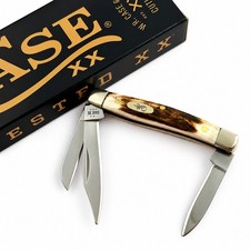 Case XX 00178 Small Stockman Genuine Sambar Stag Stainless Pocket Knife picture