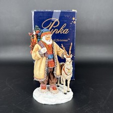 Pipka Laplander Santa Figurine #11334 Reflections of Christmas 2001 Prizm IOB picture