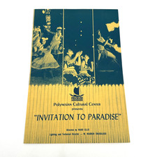 Vintage Polynesian Cultural Center Hawaii Invitation to Paradise Program picture