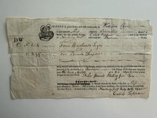 1800 Newburyport Massachusetts Bill of Lading – Ship Columbus – Captain Caleb picture