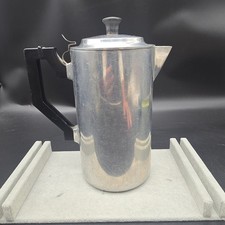 Vtg Miracle Maid Cast Aluminum Drip Coffee Maker Advance Alum Chicago Complete picture