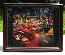 2010 Thom Sansoucie Signiture Series American Auto Art Picture Corvettes picture