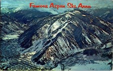 Aspen CO postcard WORLD FAMOUS ASPEN SKI AREA o/10 AW4138 picture