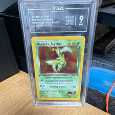 Wizards of the Coast 2000 Pokémon Gym Heroes Rocket's Scyther Holo 1st Ed 13/132 picture