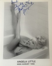 Angela Little Signed Promo Photo Playboy Playmate Miss August 1998 picture