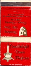 Candlelight Dinner Playhouse Harlem Av Summit IL Vintage Matchbook Cover 4MM15-4 picture
