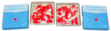 500 Vintage Dennison Gummed Red Stars NO.1 Mini Stickers Old School NOS Lot USA picture