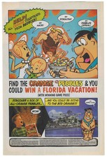 Vintage Print Ad - Flintstones Fruity Pebbles - Find The Orange Pebbles Contest picture