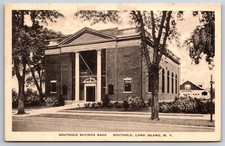 Southold Long Island New York~Southold Savings Bank~1944 Albertype Sepia picture
