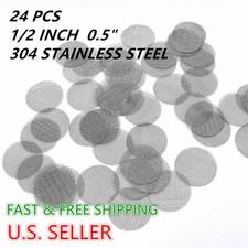 25 Stainless Steel Tobacco Smoking Pipe Screen 0.5
