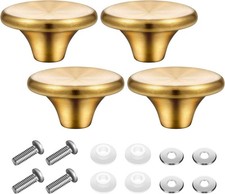 4 Sets Dutch Oven Knob Stainless Steel Replacement Pot Lid Handle Gold picture