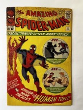 AMAZING SPIDERMAN 8 VG- 1964 MARVEL HUMAN TORCH APPEARANCE picture