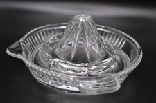 Vintage Juicer Reamer Clear Glass Unbranded Small Size READ picture